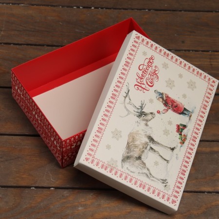 The box is folding, the lid is "New Year's fairy tale" 24 x 17 x 8 cm-3