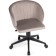 Computer chair Plastic Plastic/velor, black/beige 59x60x78 cm