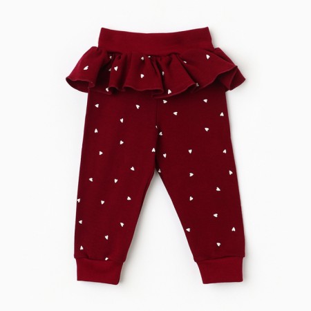 Sliders "Bear", burgundy color, height 74