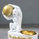 Kurilnya "Monkey with a ball standing", white