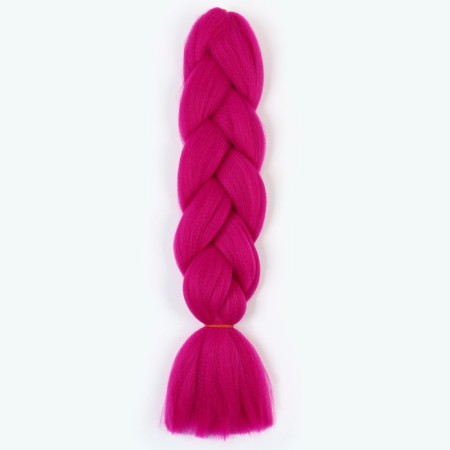 Zumba Kanecalon is monophonic, corrugated, 60 cm, 100 g, fuchsia color (#ay18)-4