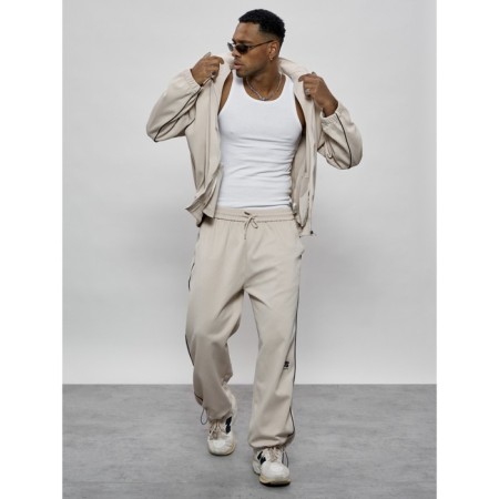 Sports suit men's, size 54, beige color-20