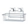 Shelf in the bathroom straight, 27 x 15 x 16 cm, self -adhesive, chromium color, EF254