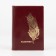 Cover for passport, burgundy color