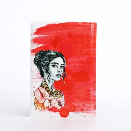 Cover for passport, pink color-2