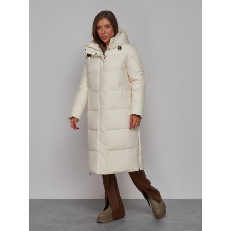 Coat insulated winter female, size 48, color light-beige-1