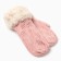 Female mittens, pink color, size 25