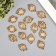 Decor for creativity Plastic base "Circle in openwork" gold d = 1.6 cm 5x3.5x0.2 cm