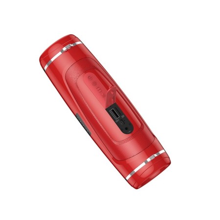Portable column Borofone BR7, 5 W, 1200 mAh, BT5.0, flashlight, red-2
