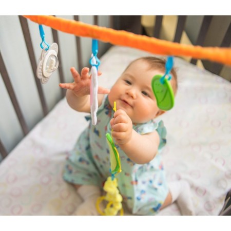 Stretching - Soft rattle on the crib/stroller "Bunny", I crush me-8