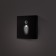 Built-in lamp for the stairs, NL-39, engine sensor, 1.5 W, 60 lm, 6500k, black