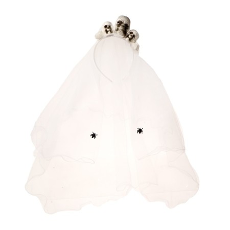 Carnival rim "skull" with a veil
