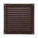 Ventilation grate Zein Lux RM1919KR, 190 x 190 mm, with a grid, metal, brown