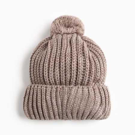 Female Winter hat, beige color, size 56-60-2