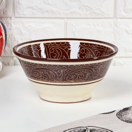 Set of salad bowls Rishtan "Patterns" 18cm, 3pcs in gift packaging-1