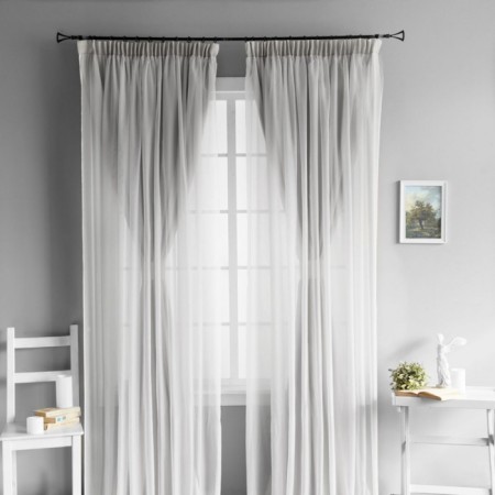 Set of curtains "Milli", size 2x140x270 cm, color gray color-2