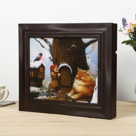 Klyno "House of the Dwarf" Wenge 26x31x4.5 cm-1