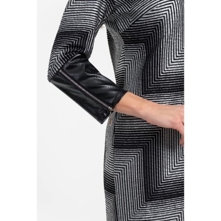 Women's dress, size 44, black color, silver-8