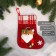 Santa Claus with bells of 15x20 cm, red toe