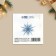 Mini Postcard “Happy New Year!”, White ball 7 x 7 cm, New Year