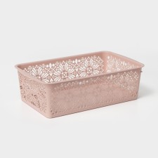 Корзина для хранения Floral, 25×15×7,5 см, цвет МИКС