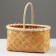 Wicker basket, 21 x 13.5 x 12/23.5 cm, sequoia