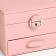 Casket to the leatherette for jewelry "Sugar cotton wool" 16x16x11.8 cm