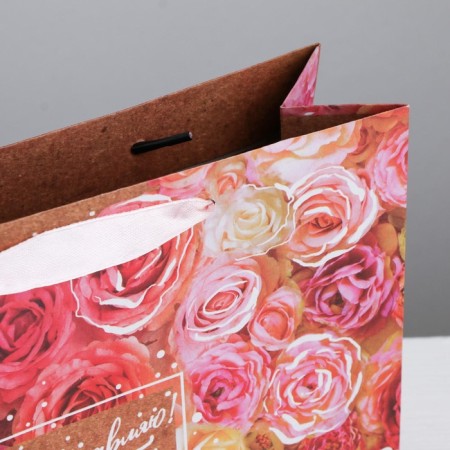 Package Gift Craft horizontal, packaging, “Floral mood”, l 40 x 31 x 11.5 cm-2