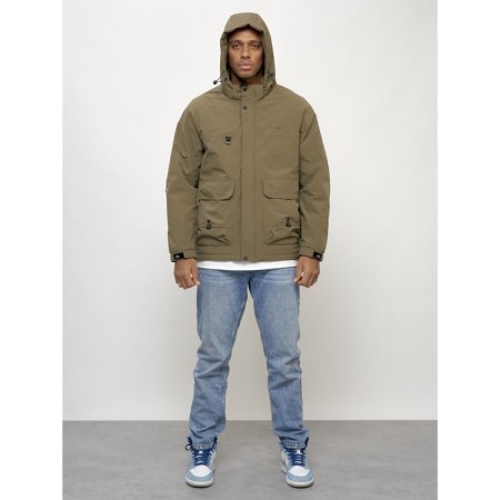 Male spring jacket, size 56, dark beige color-4