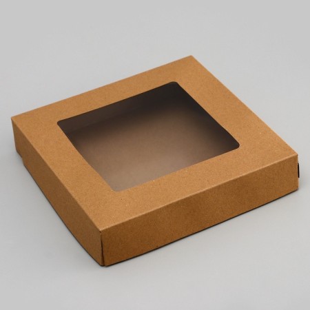 Container for removal, with a window, craft, 20 x 20 x 4 cm-4