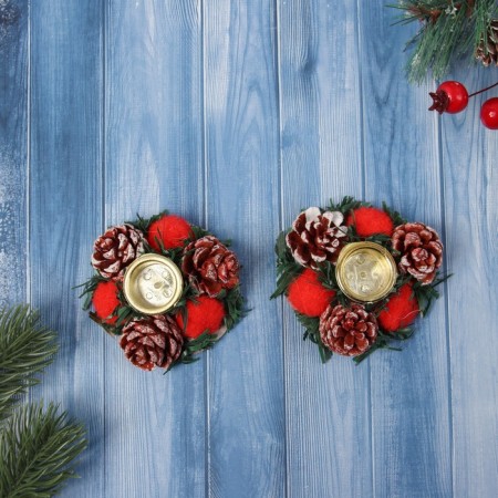 New Year's Summary "Brill" (set 2 pcs) red