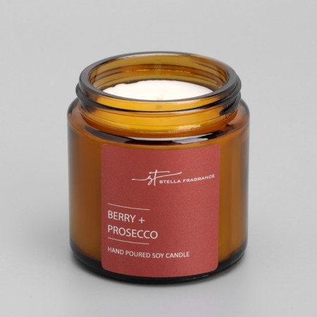 Aromatic candle in the bank "ST Berry+Prosecco", 90 g-2