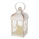 Nightlight "Lanter 2" LED from batteries 3HAAA White with a golden patina 11x11x21.5 cm