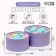 Set 2 in 1 round boxes with a window, pale purple, 21 x 11 - 18 x 10 cm