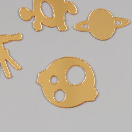 Decor for creativity plastic mirror "Cosmos" set 6 pcs-1