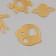 Decor for creativity plastic mirror "Cosmos" set 6 pcs