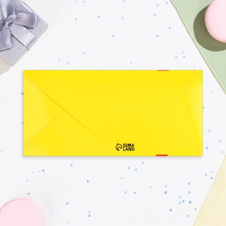 Money envelope "Happy Birthday!" Red bow, 16.5x8 cm-2