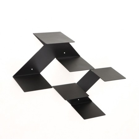 Pan-column "Italian", 2 pcs, black, metal thickness 2 mm, 39 x 16 x 25 cm-2