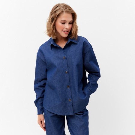 Women's shirt minku: minku: jeans collection color Blue Blue, rr 46-6