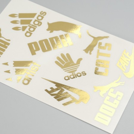 Stickers (stickers) "Logos" 10x15 cm, color gold, 5-310-1