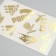 Stickers (stickers) "Logos" 10x15 cm, color gold, 5-310