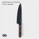 Knife chef kitchen Magistro Dark Wood, blade length 20.3 cm