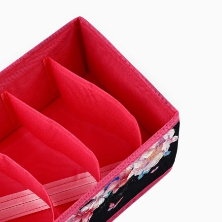 Organizer for storage, coffee for linen 6 cell "peonies", 32 x 15 x 10 cm-4