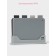 Boards cutting shares, set 4 pcs, on a stand, plastic, 33 × 8 × 24 cm, gray