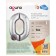 Foil ball 40 "Number 0", silver color, Slim