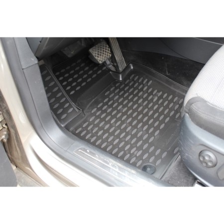 Rugs in the salon VW Passat CC 02/2009-2016, 4 pcs. (polyurethane, beige)-1