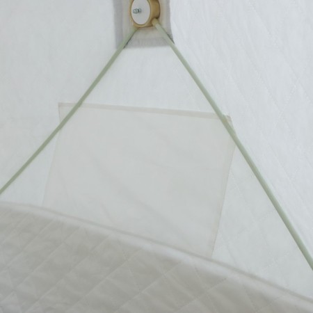 Tent Winter Cube "Ranger" Premium, 1.8 x 1.8 m, 3 local, 3 layers, white color/olive-6