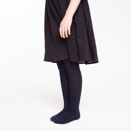 Pantyhose children, dark blue color, height 122-128-3