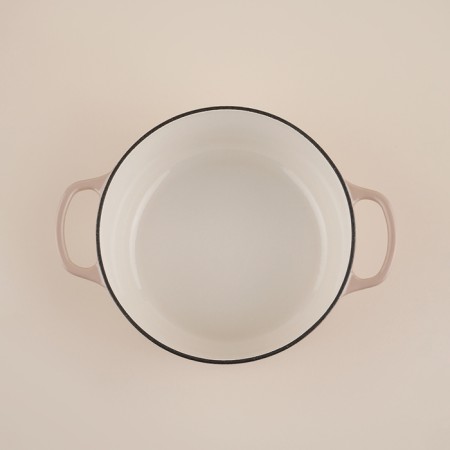 Cast iron pan with enameled coating SL Home, D = 28 cm, h = 12.5 cm, pink color-4