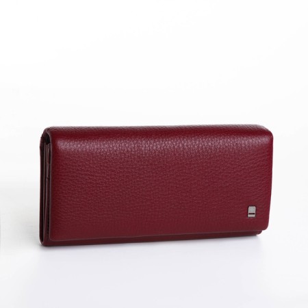 Women's wallet on a magnet, burgundy color